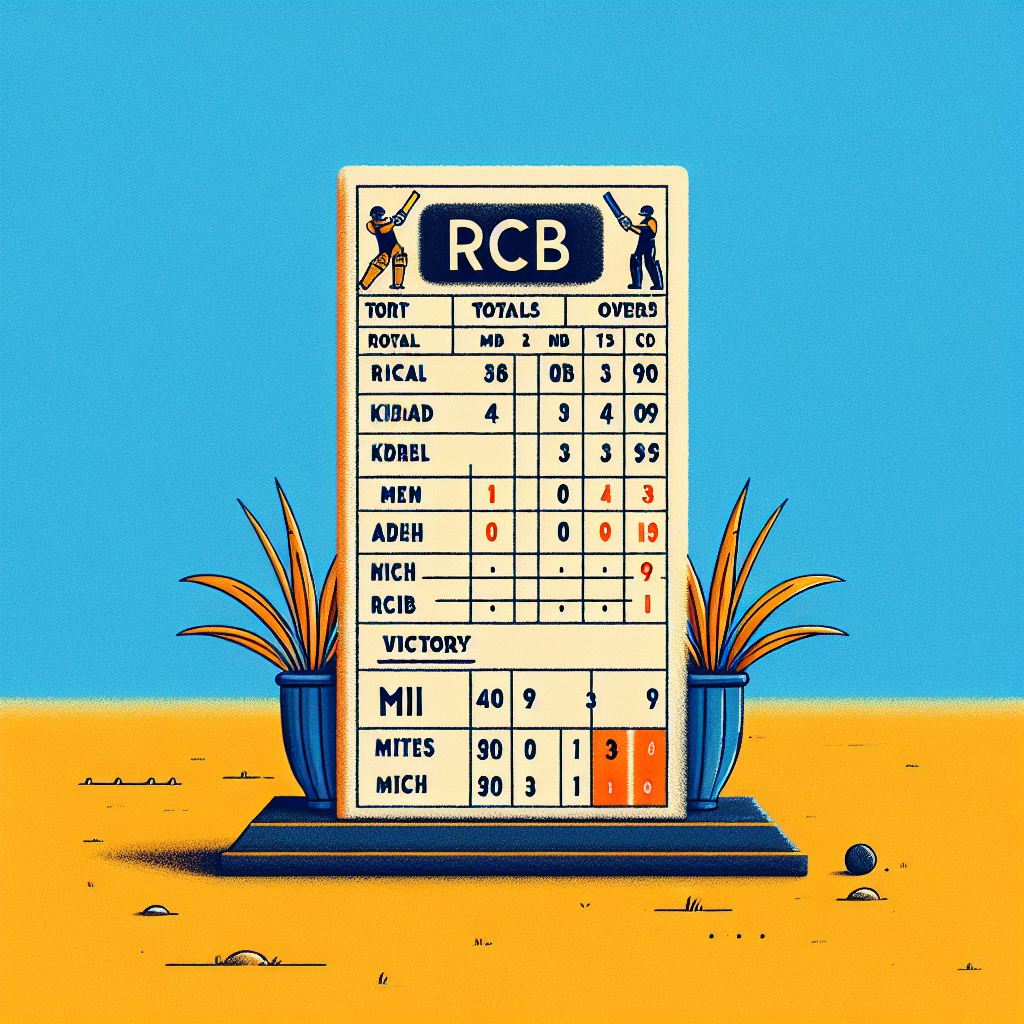 rcb vs mi score card