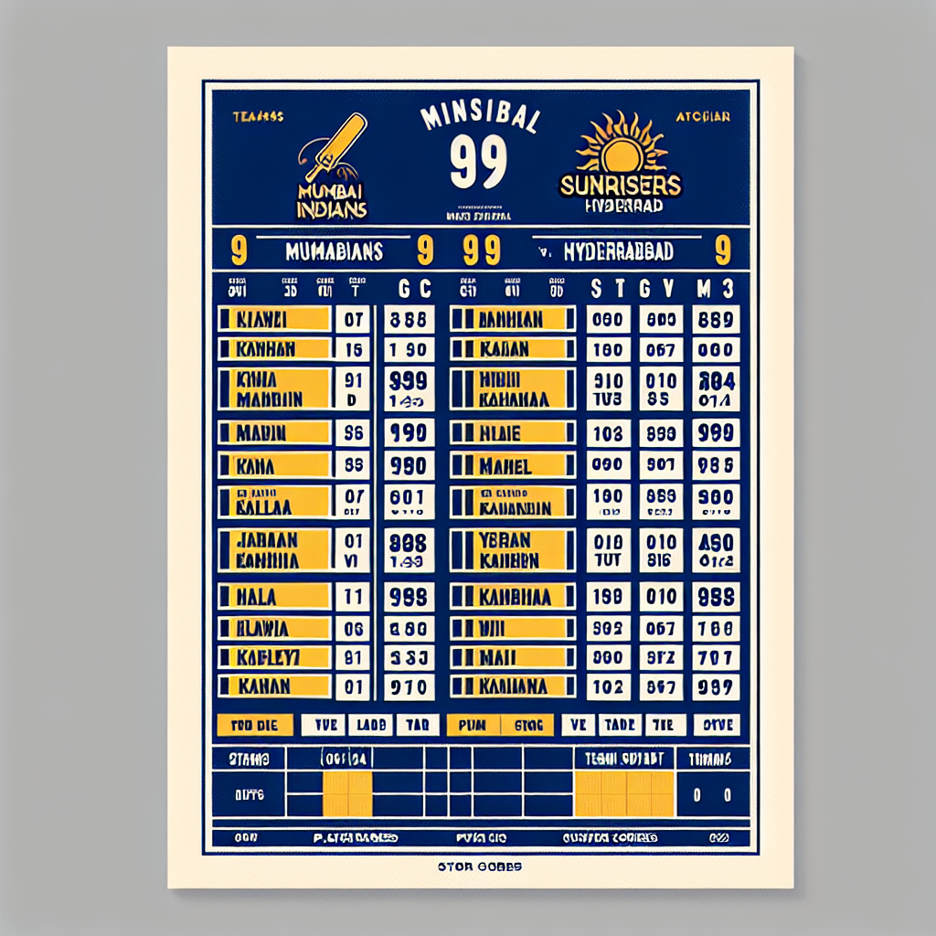 Mi vs srh scorecard 2022