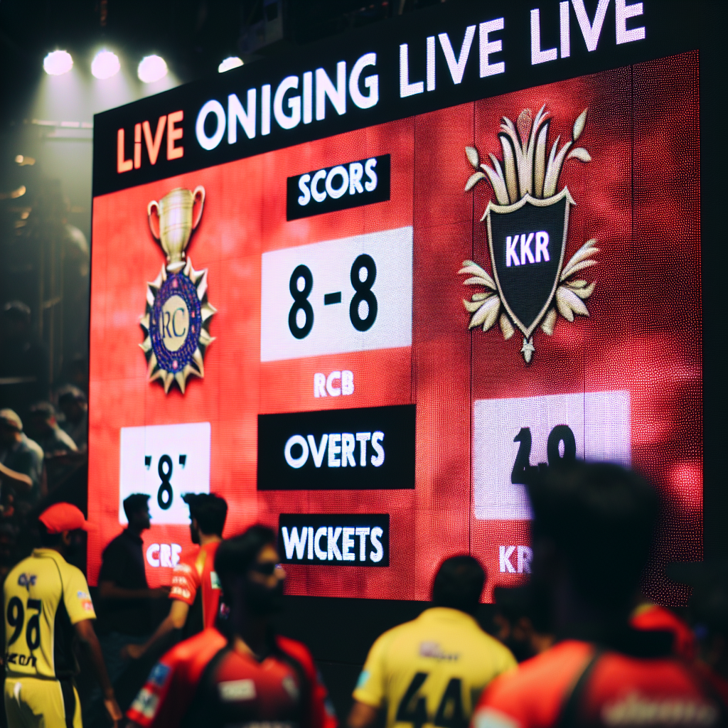 Rcb and kkr live score